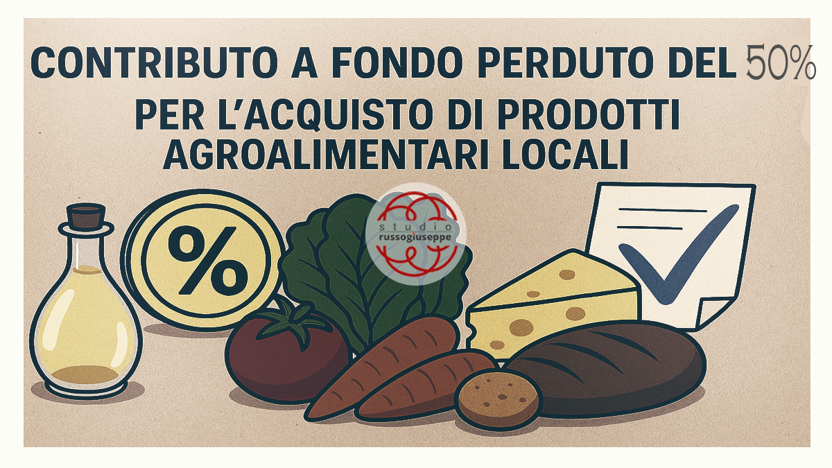 Contributo a fondo perduto del 50% per l acquisto di prodotti agroalimentari locali
