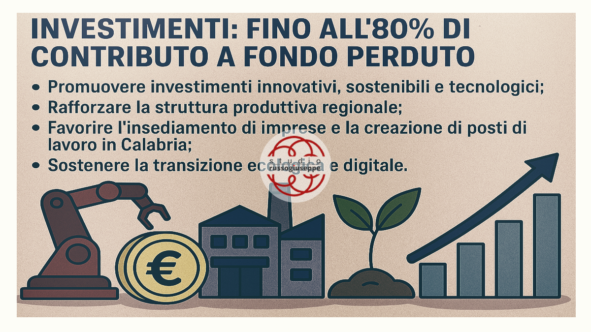 Investimenti fino all'80% di contributo a fondo perduto studiorussogiuseppe
