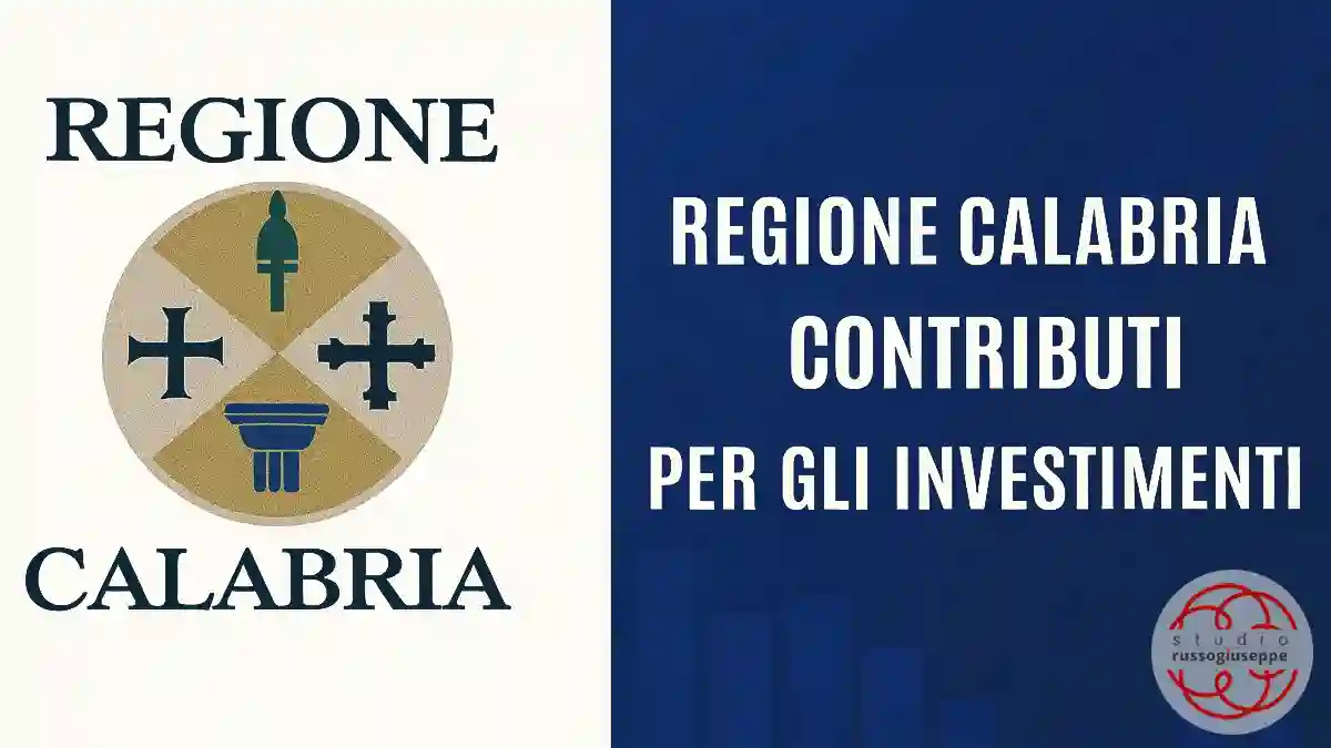 Regione Calabria - contributi per gli investimenti