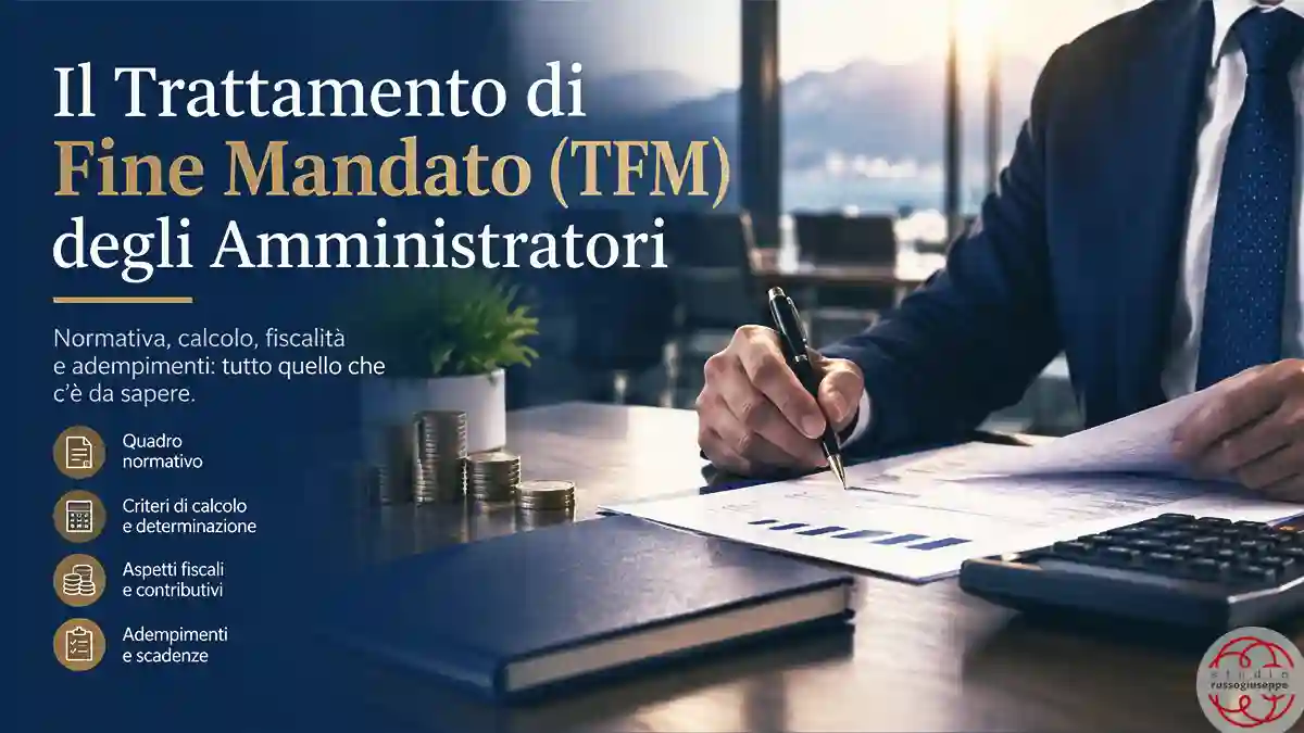 il trattamento di fine mandato degli amministratori studiorussogiuseppe