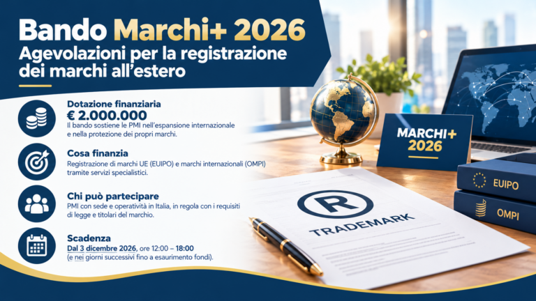 Bando Marchi+ 2026: Guida Completa alle Agevolazioni per la Tutela dei Marchi all’Estero