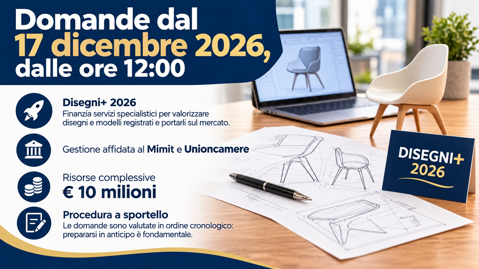 Bando Disegni+ 2026: Guida alle Agevolazioni per le PMI
