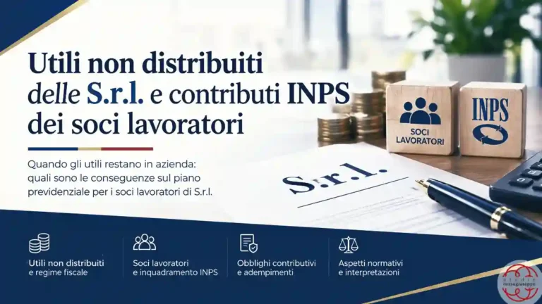 utili non distribuiti e contributi inps